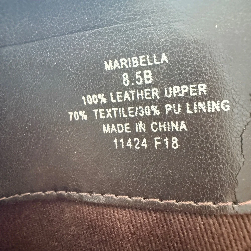 Lauren Ralph Lauren Maribella Riding Boots Women 8.5B Brown Leather Knee High